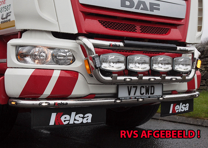 Aluminium LoBar voor DAF LF EURO 6 - 7 Oranje LEDs