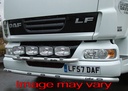 Aluminum LoBar for DAF LF 45/55 - 5 White LEDs