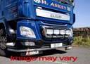 St. Steel LoBar for DAF CF Euro6 - 5 White + 2 Amber LEDs