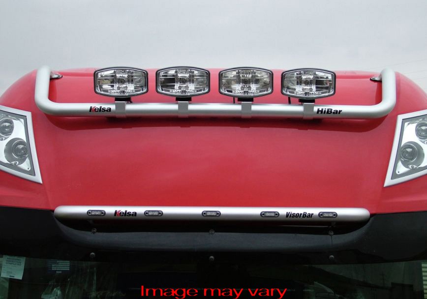 Aluminium VisorBar voor DAF XF105/XF106 SUPER SPACE CAB - 5 Oranje LEDs