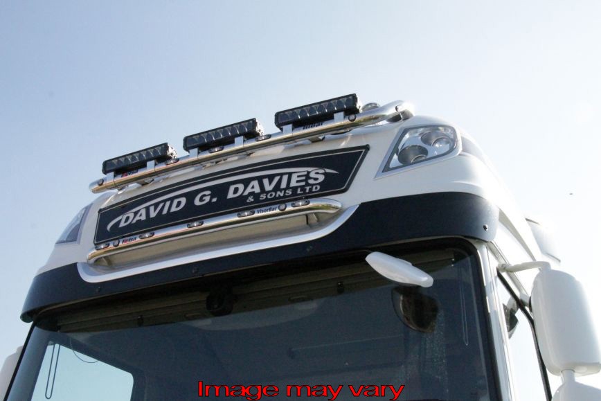 Aluminium VisorBar voor DAF XF106 Facelift Super Space Cab - 5 Witte LEDs