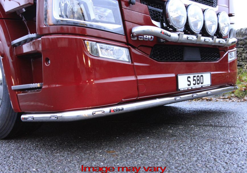 LoBar Aluminium Scania R&S NEXTGEN LAGE BUMPER - 5 Witte & 2 Amber LED