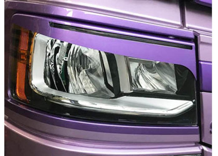 Eyelids (L+R) for Scania NextGen with daytime running light cutout