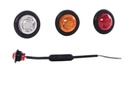 Round amber LED position light 12/24V