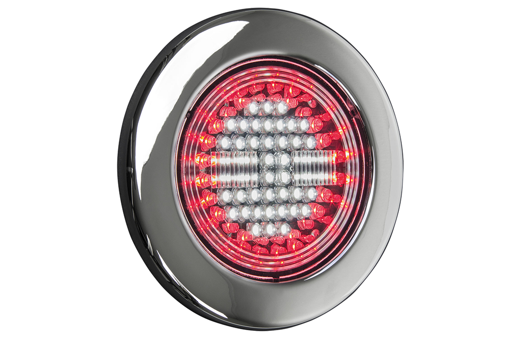 "IZELED" Round LED Fog/Reverse Light | 12-24V | Dia. 162,5mm 