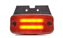 LED markeerlamp 'two lines'  rood 12-24V