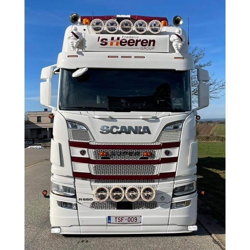 Stoßstangen-Spoiler Scania NextGen - Typ 5 - untere Stoßstange - 2x Talmu weiß