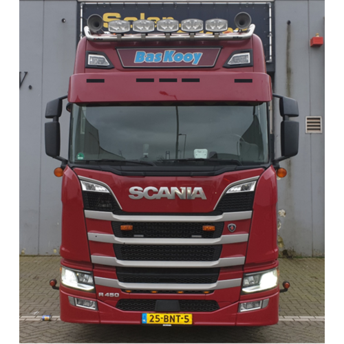 Zonneklep Scania NextGen | Rechte Onderkant | 5 Lampgaten