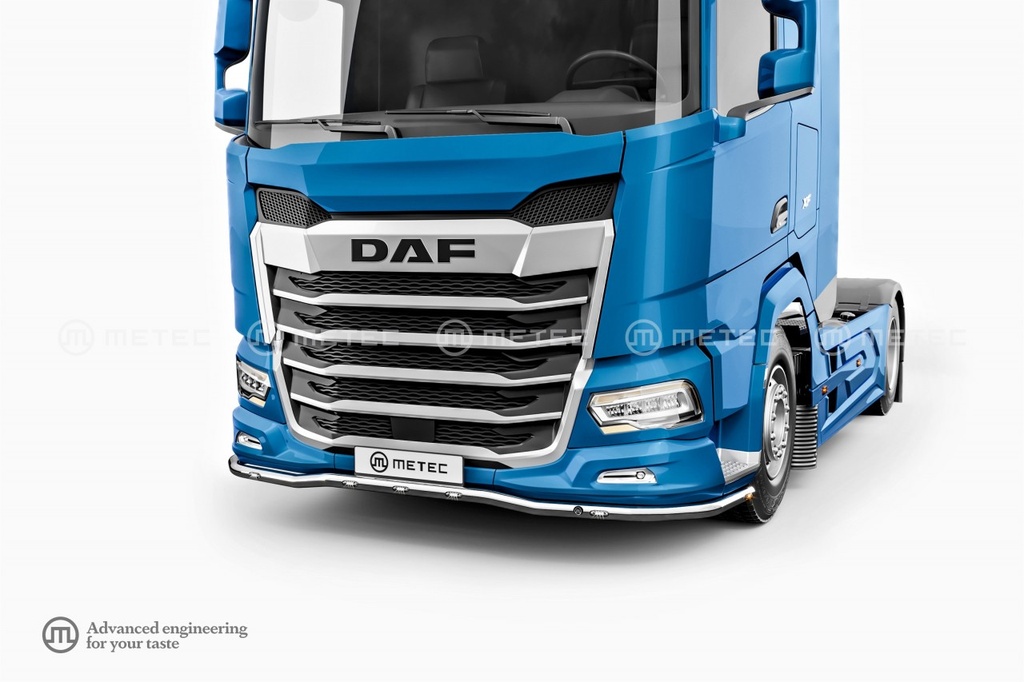 RVS Spoilerbar "F-Liner" incl. LEDs voor DAF XF (2021+)