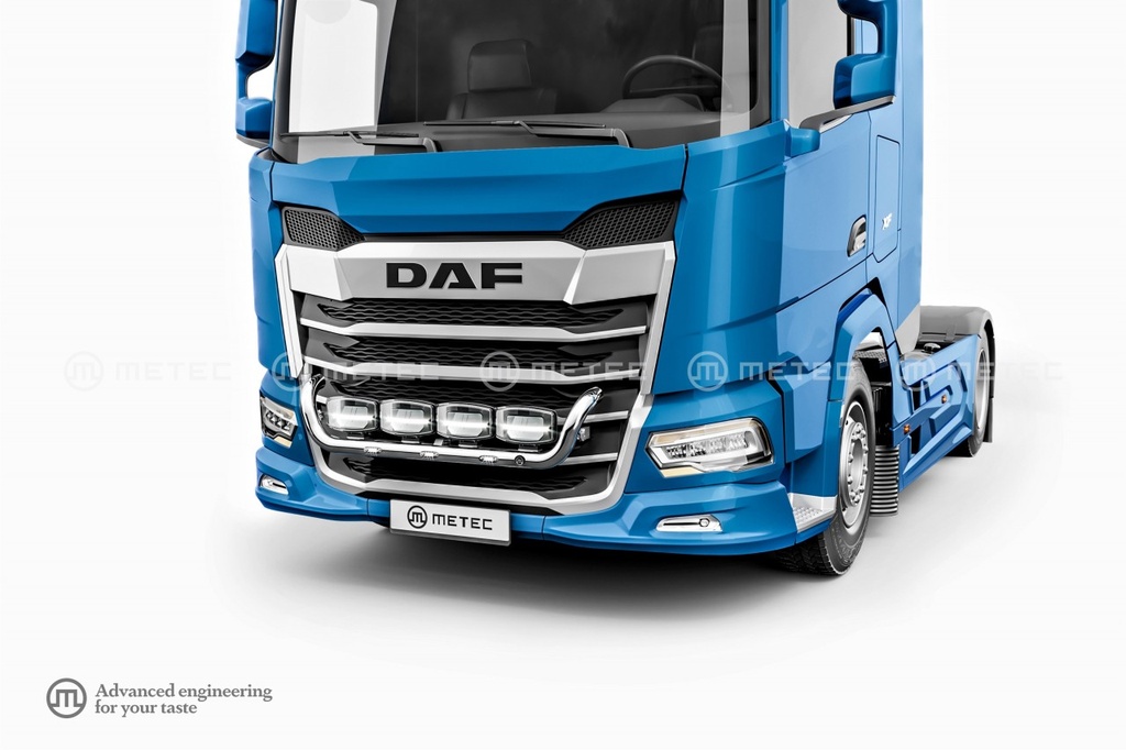 RVS Frontbeugel "ECO" voor DAF XF/XG/XG+ (2021+) - 3 Witte LEDs