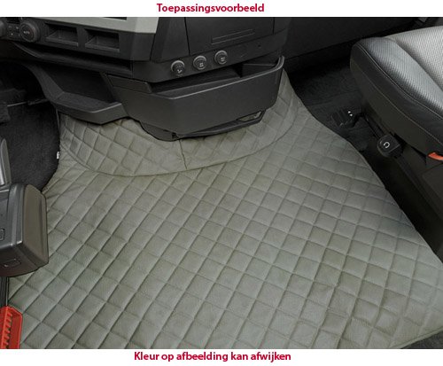 Leather Imit GRIJZE Tunnelhoes Volvo FH versie 3 hand geschakeld (Zonder opbergvak achter pook)