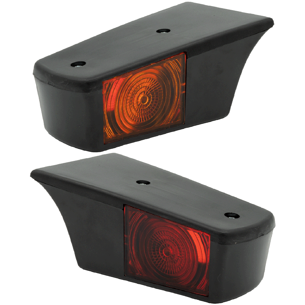 Old School Roof Marker Light Scania 2-Series Red-Amber