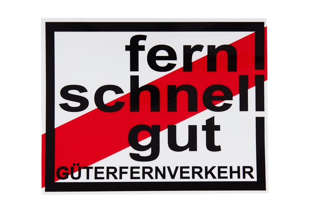 Aufkleber - Fern Schnell Gut