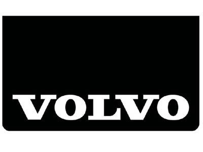 Mudflap for Volvo | Black with White Print | 60x35cm