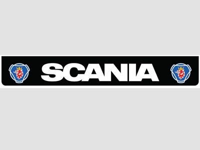 Mudflap Rear Bumper for Scania | Black with White Griffin Print | 238x35cm