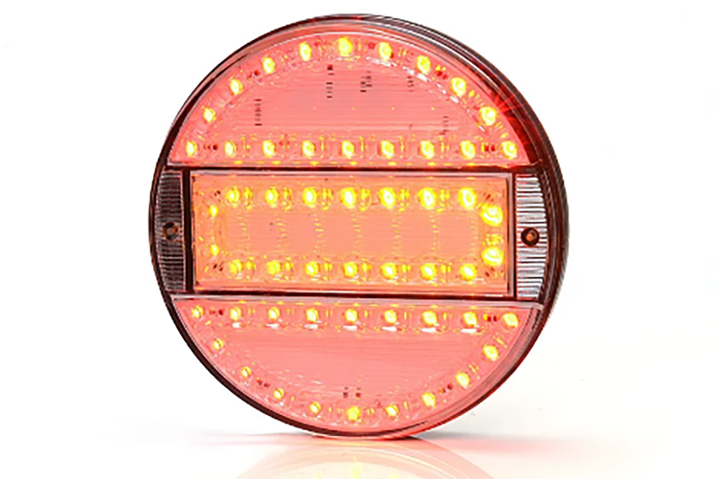 3-chamber taillight led 12v-24v clear