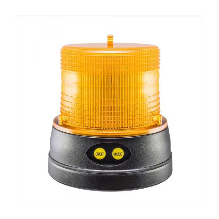 Portable warning light LED sensor 9-30V amber - magnetbase