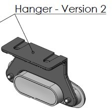 Bracket for hanging mount of 5810020-5810024
IP 66/68