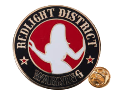 [501028] Pin - RedLight District (Rond)