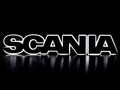 [463240875W] Scania letters LED - wit