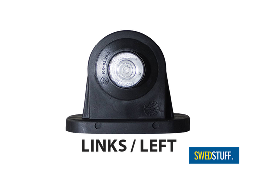 [5808811] Swedstuff LED BREEDTELAMP LINKS KORT ROOD/WIT