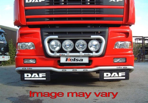 [82DLA02/A] Aluminium LoBar voor DAF XF95 - 7 Oranje LEDs