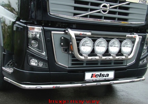 [82VLS02/W] LoBar Edelstahl mit 5 weißen und 2 gelben LEDs - Volvo FM/FH2/3