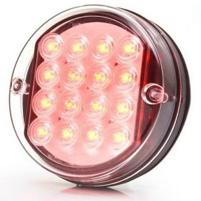 [5800350] LED ACHTER-/STOPLICHT ROND 24V - Ø115MM