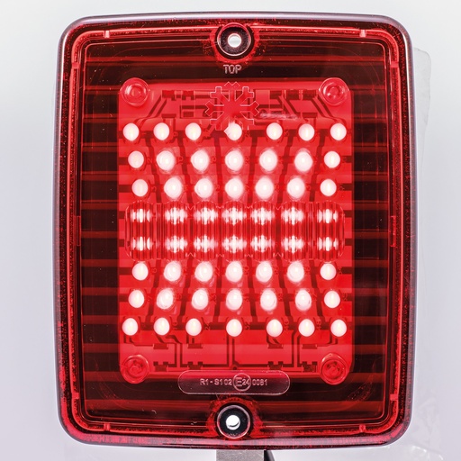 [5800110] IZELED REM-/ACHTERLICHT MET ROOD LAMPGLAS