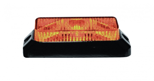 [5850155HP-A] 3-LED "HP FLASH" Strobe/Warning Light Orange 12-24V | 98x29x41mm 