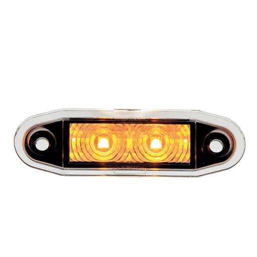 [46354500-A] Boreman Easy Fit LED Side Marker / Position Light 9-36V Amber Ultra Thin