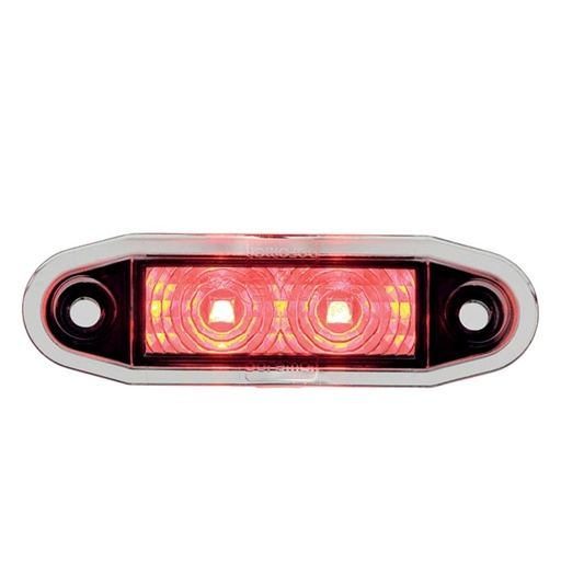 [46354500-R] Boreman Easy Fit LED Side Marker / Position Light 9-36V Red Ultra Thin