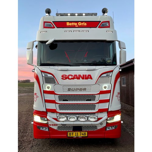 [7SCNG2DOL] Sonnenblende Scania NextGen- alte Leuchten - 5 Lichtöffnungen