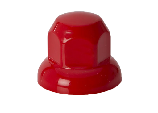 [31101312R] (32mm) Plastic red wheel nut caps (20 pieces)