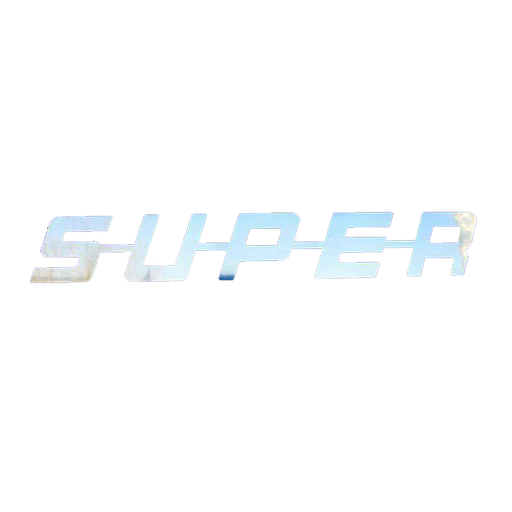 [32100003] RVS  SUPER SIGN - 435X65MM