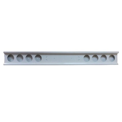 [32294010] Rear bumper universal Zincor - 8 Holes 