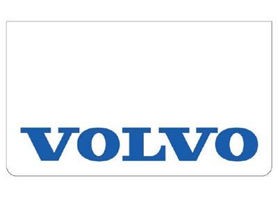 [46500510] Mudflap for Volvo | White with Blue Print | 60x35cm