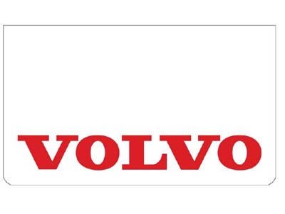 [46500511] Mudflap for Volvo | White with Red Print | 60x35cm