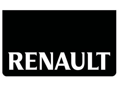 [46500533] Mudflap for Renault | Black with White Print | 60x35cm