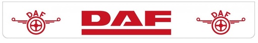 [46500916] Mudflap Rear Bumper for DAF | White with Red print | 238x35cm