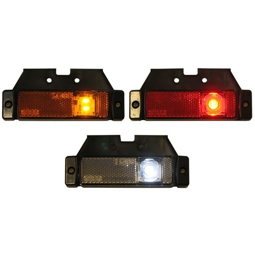 [5800181] Side marker LED with base 12-24v red