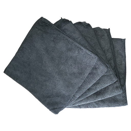 [50300101] Set (5 Pieces) Microfibre Cloths - Dark Grey